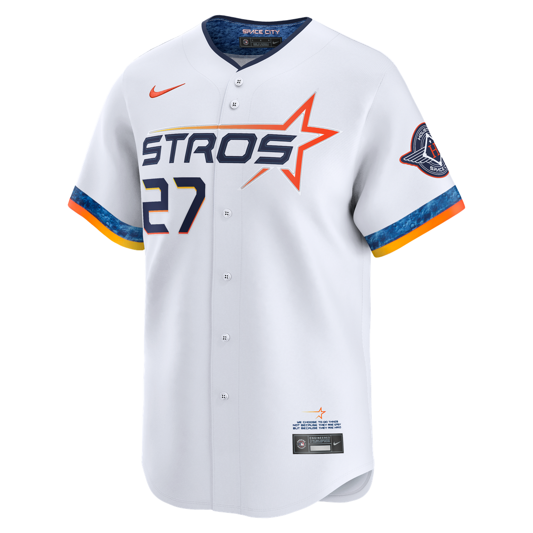 Houston Astros Jose Altuve | Nike White 2025 City Connect Limited Player Jersey