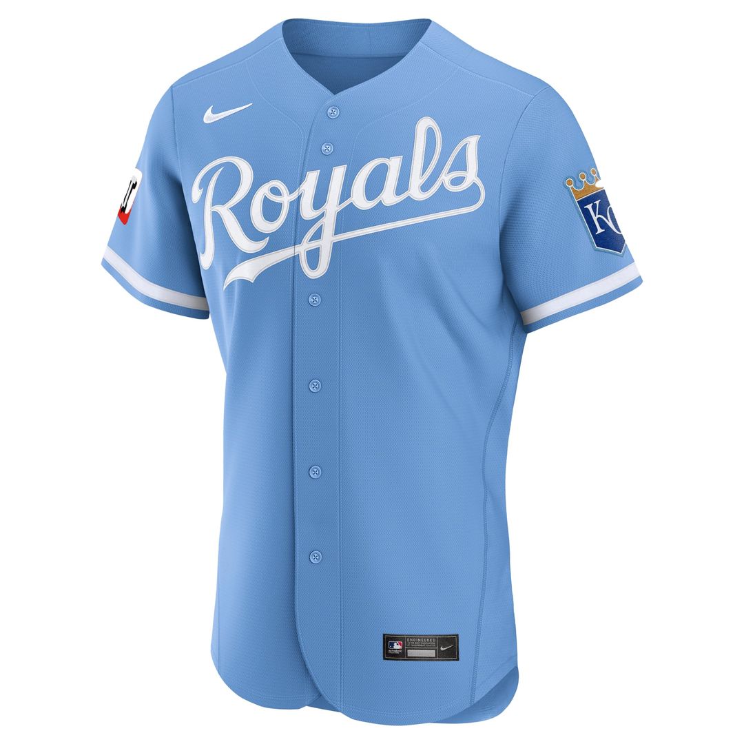 Kansas City Royals | Nike Light Blue Alternate Sponsor Patch Authentic Jersey