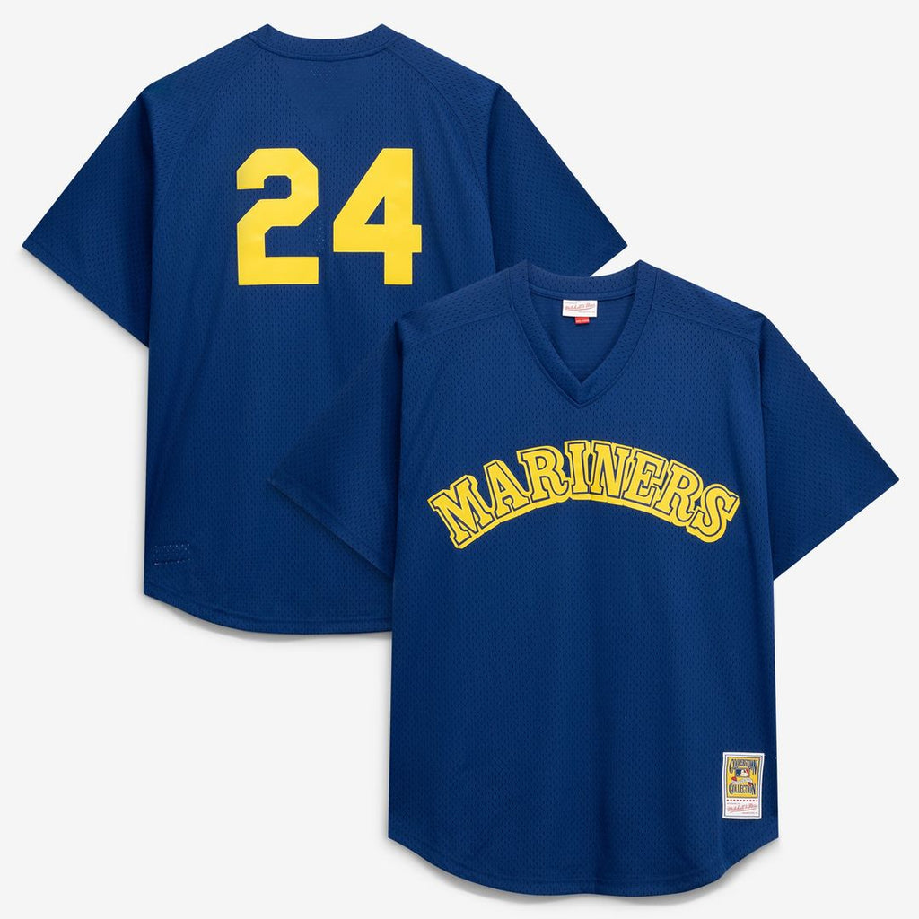 Seattle Mariners Ken Griffey Jr. | Mitchell & Ness Royal Big & Tall Cooperstown Collection Mesh Batting Practice Jersey