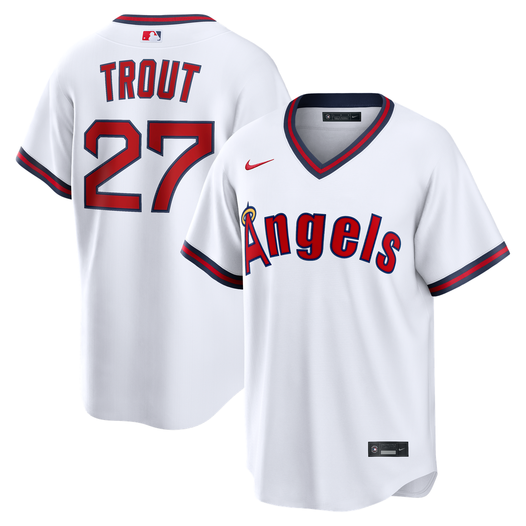 Los Angeles Angels Mike Trout | Nike White Alternate Replica Jersey