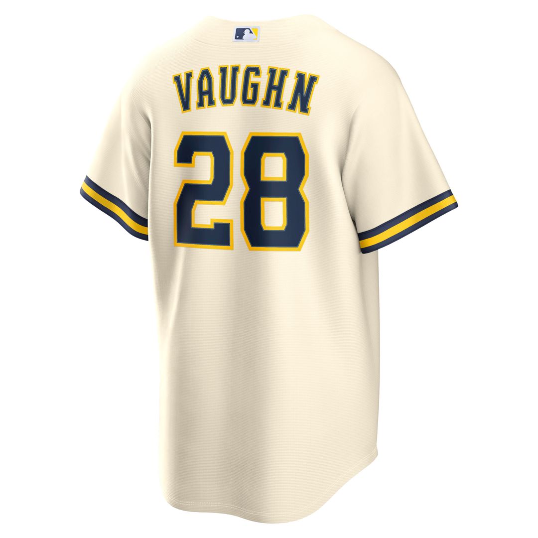 Milwaukee Brewers Andrew Vaughn | Nike Cream Home Replica Jersey