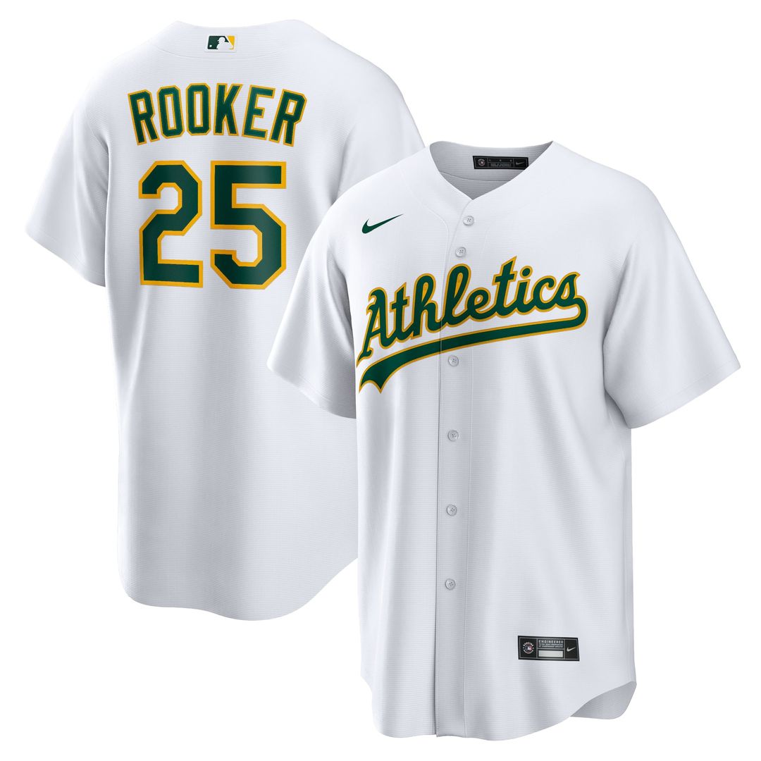 Athletics Brent Rooker | Nike White Home Replica Jersey