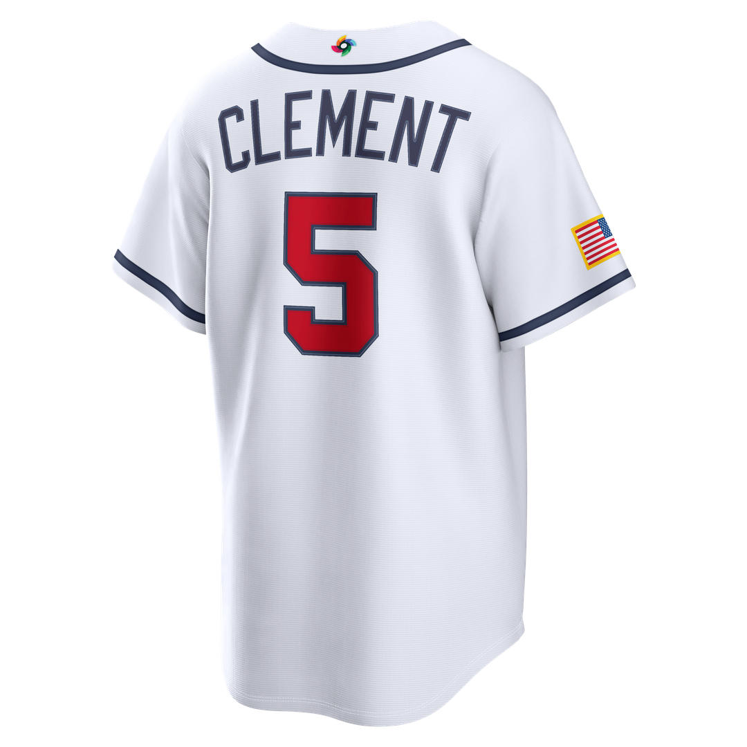 USA Baseball Ernie Clement | Nike White 2026 World Baseball Classic Home Stadium Jersey