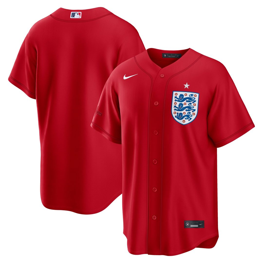 England National Team x MLB | Nike Red Stadium Replica Jersey