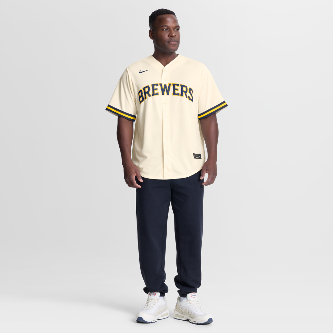 Milwaukee Brewers Dustin May | Nike Cream Home Replica Jersey