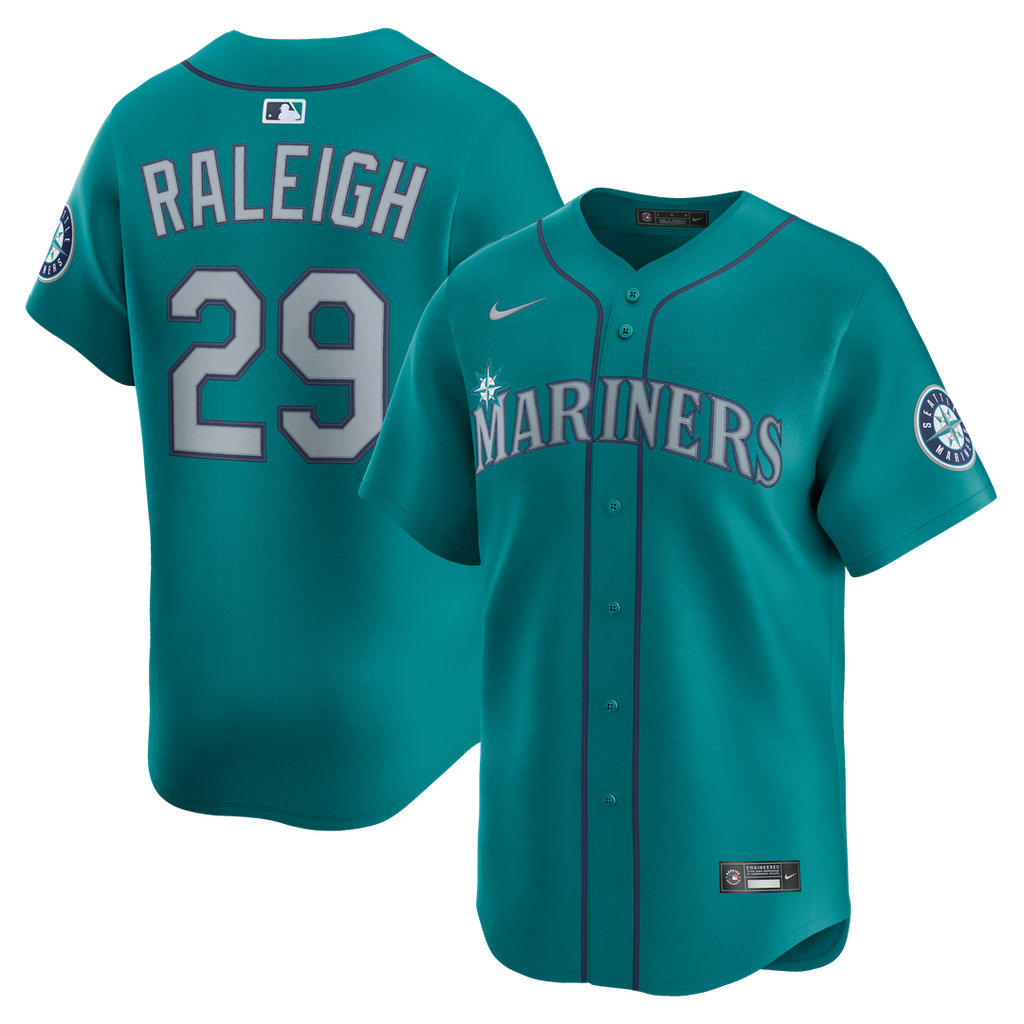 Seattle Mariners Cal Raleigh | Nike Teal Alternate Limited Jersey