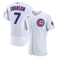 Chicago Cubs Dansby Swanson | Nike White Home Authentic Jersey