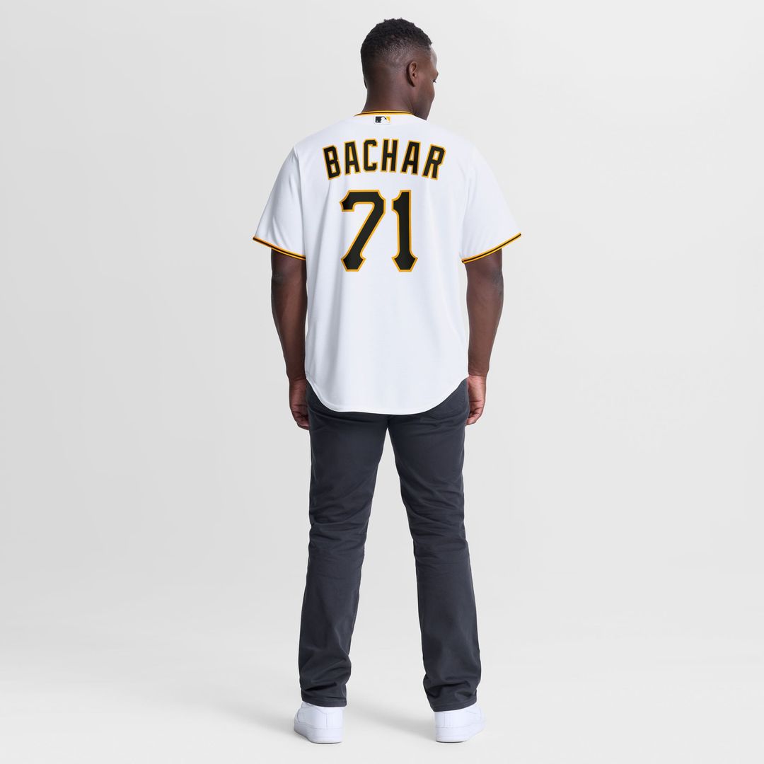 Pittsburgh Pirates Lake Bachar | Nike White Home Replica Jersey