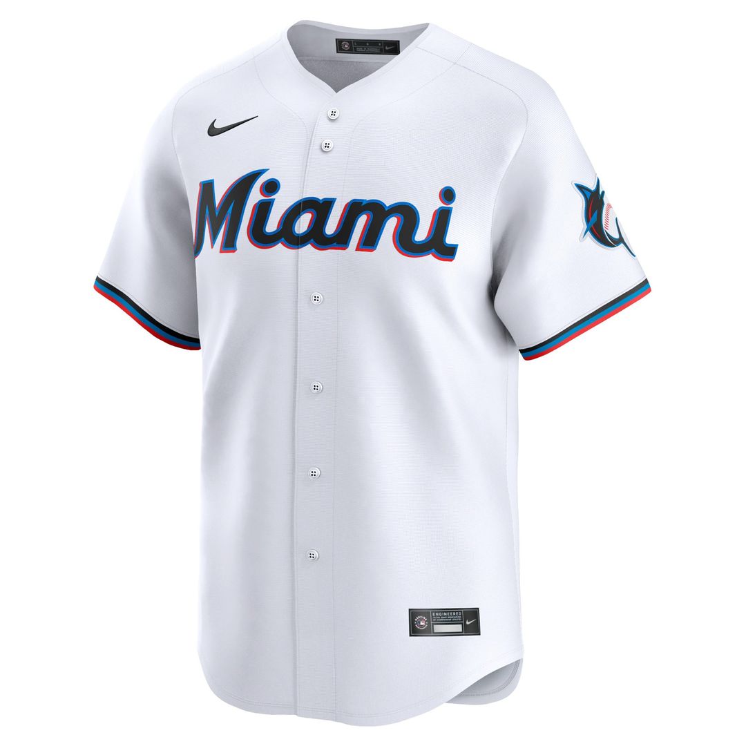 Miami Marlins Sandy Alcantara | Nike White Home Limited Player Jersey
