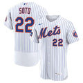 New York Mets Juan Soto | Nike White Home Authentic Sponsor Patch Jersey