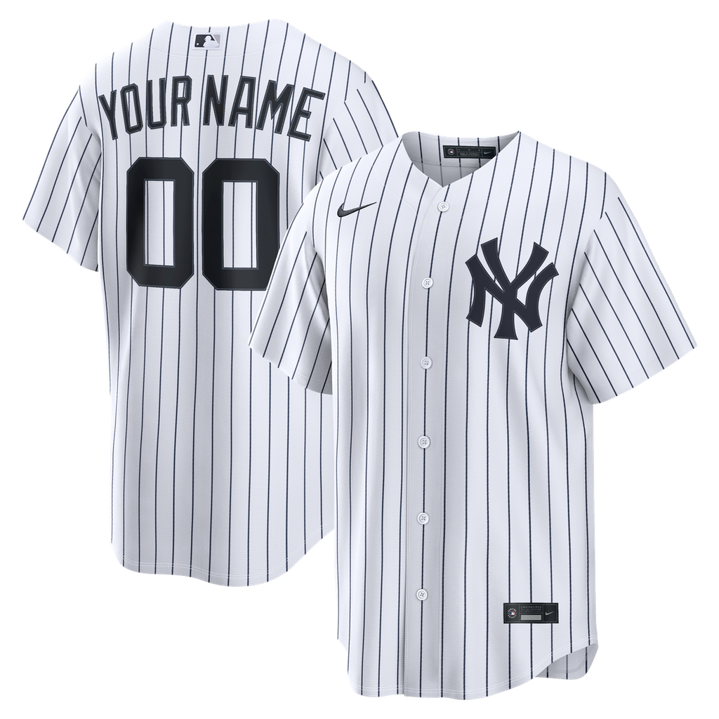 New York Yankees | Nike White Home Replica Custom Jersey