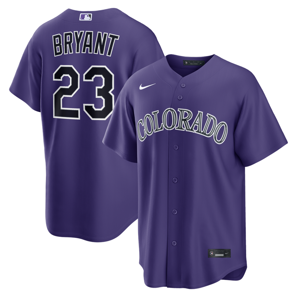 Colorado Rockies Kris Bryant | Nike Purple Alternate Replica Jersey