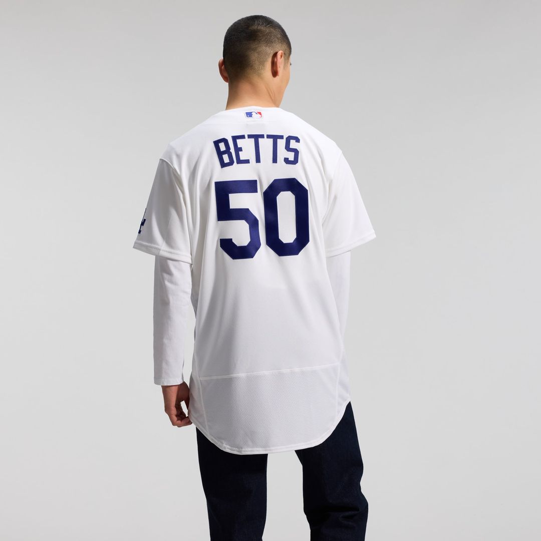 Los Angeles Dodgers Mookie Betts | Nike White Home Authentic Jersey