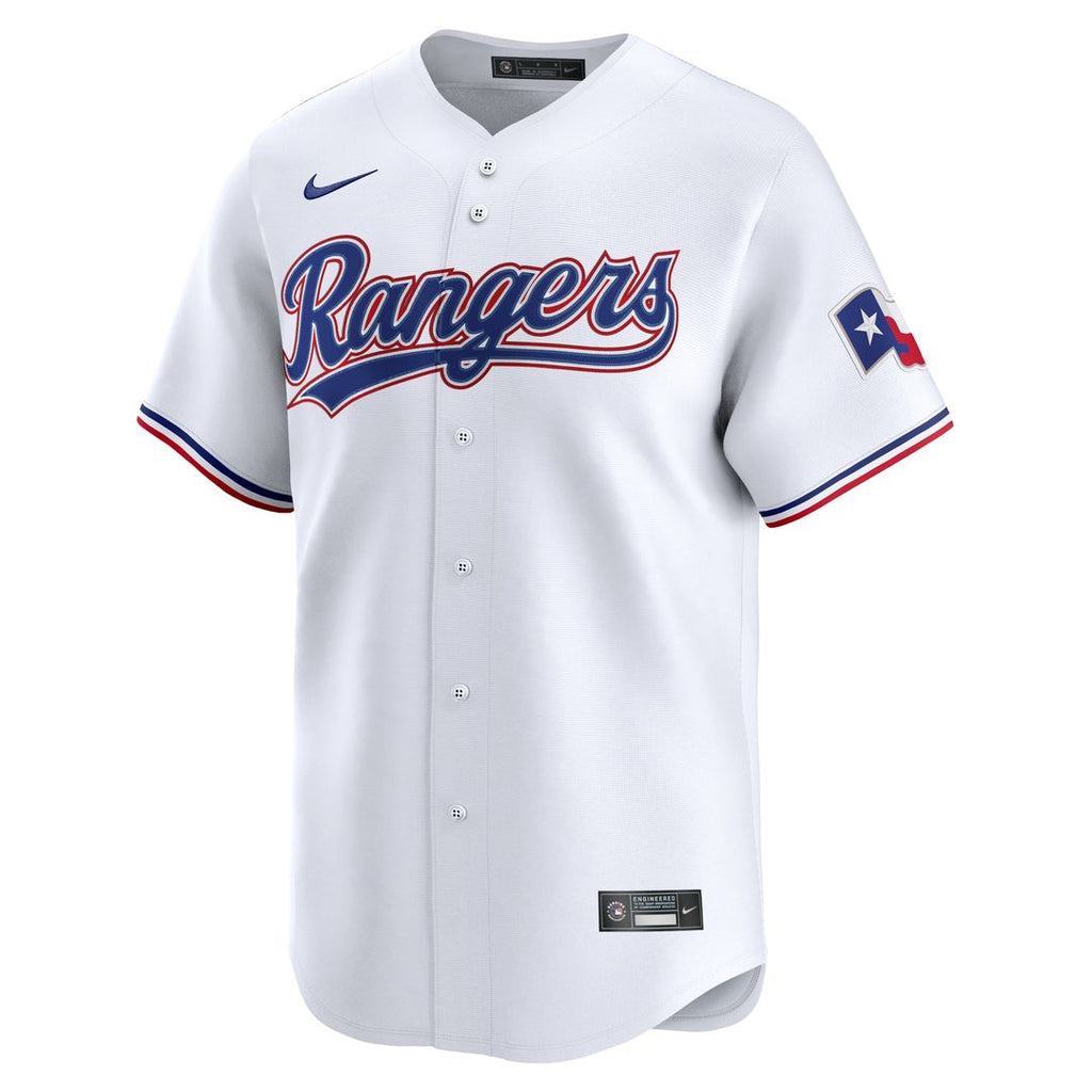 Texas Rangers Ezequiel Duran | Nike White Home Limited Player Jersey