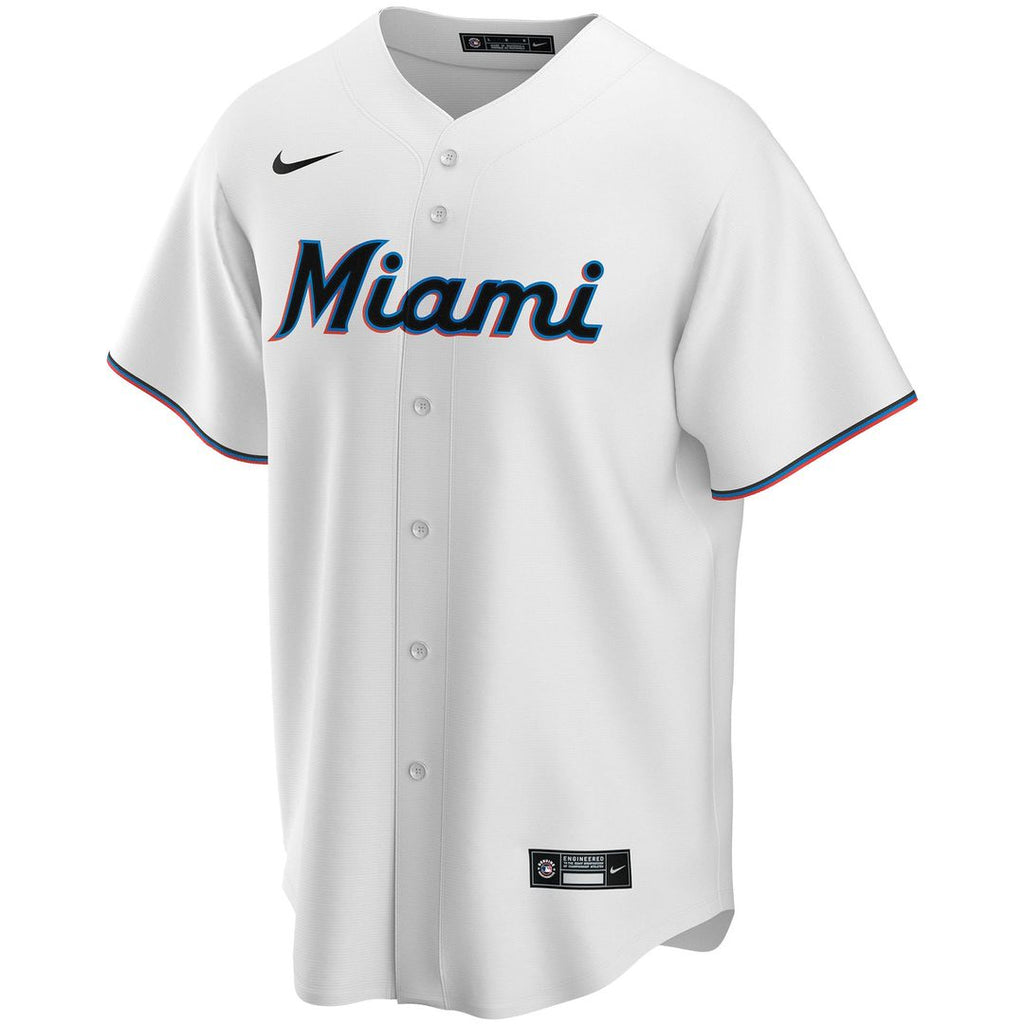 Miami Marlins | Nike White Home Replica Custom Jersey
