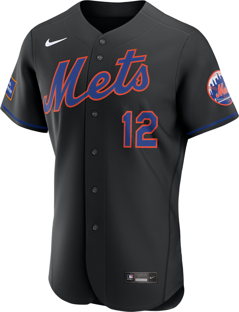 New York Mets Francisco Lindor | Nike White Home Authentic Sponsor Patch Jersey