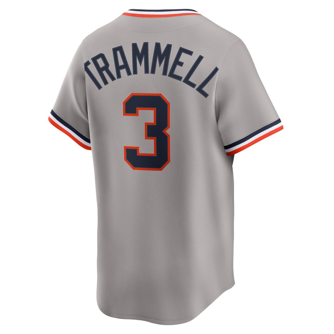 Detroit Tigers Alan Trammell | Nike Gray Cooperstown Collection Limited Jersey