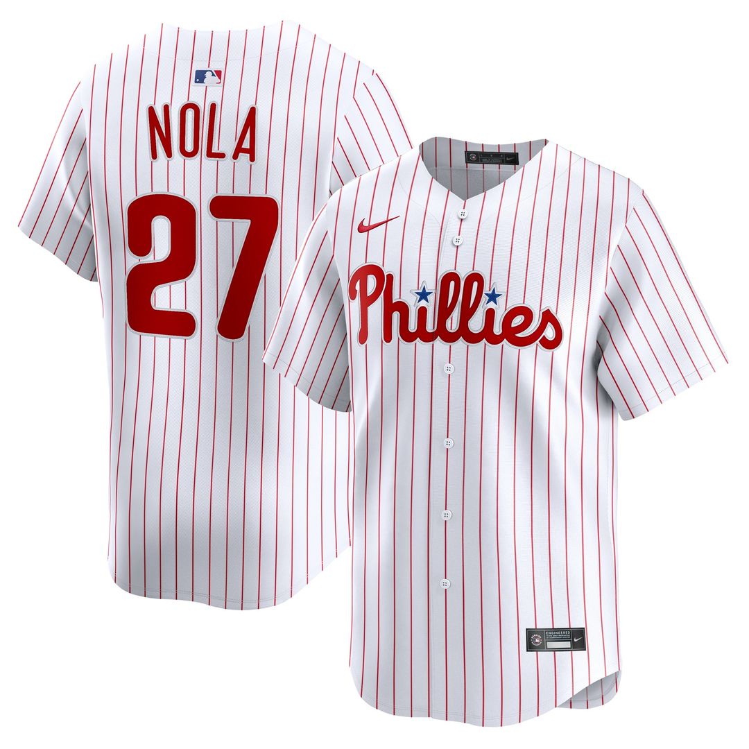 Philadelphia Phillies Aaron Nola | Nike White Home Limited Player Jersey