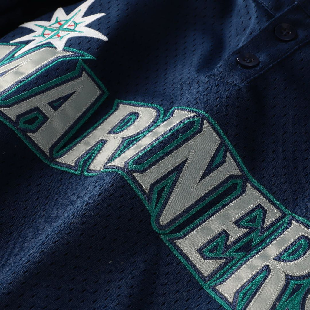 Seattle Mariners | Mitchell & Ness Navy Big & Tall Cooperstown Collection Mesh Batting Practice Jersey