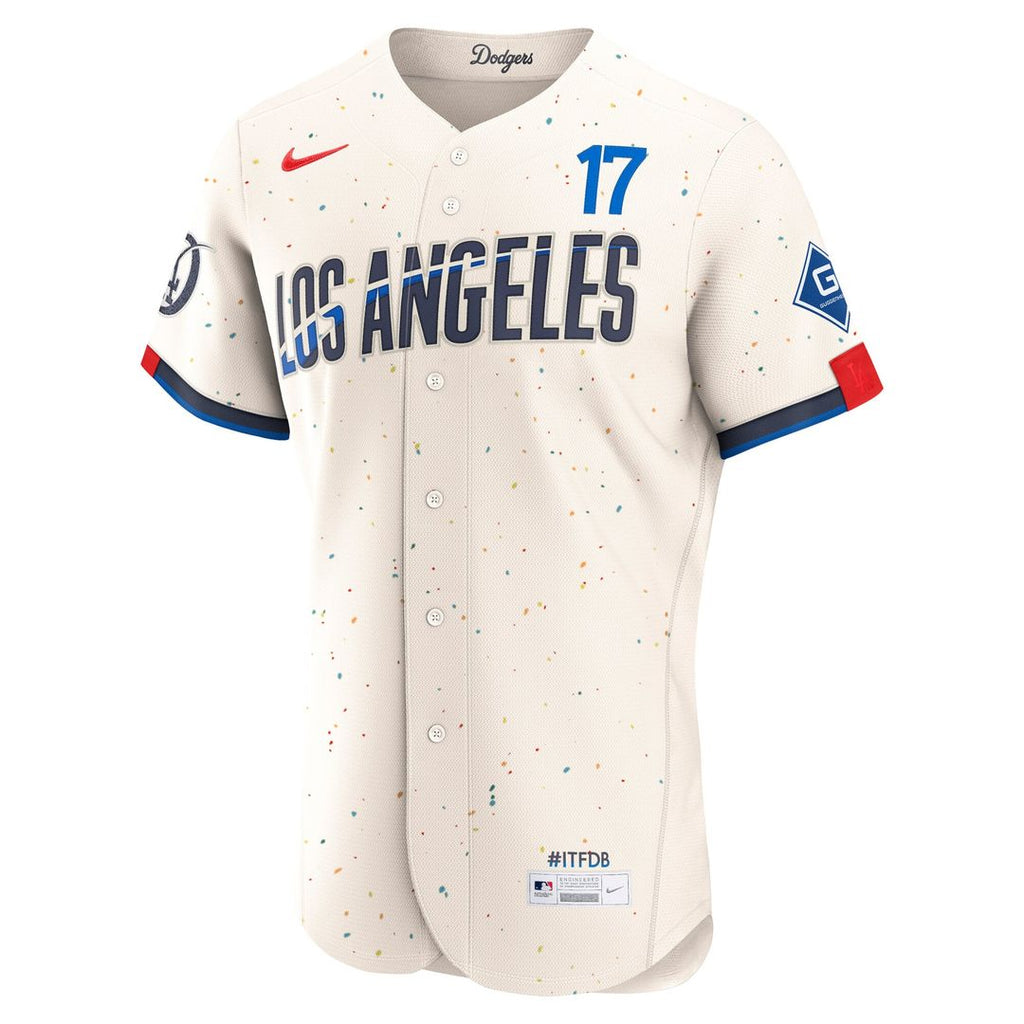 Los Angeles Dodgers Shohei Ohtani | Nike Cream City Connect Authentic Sponsor Patch Jersey