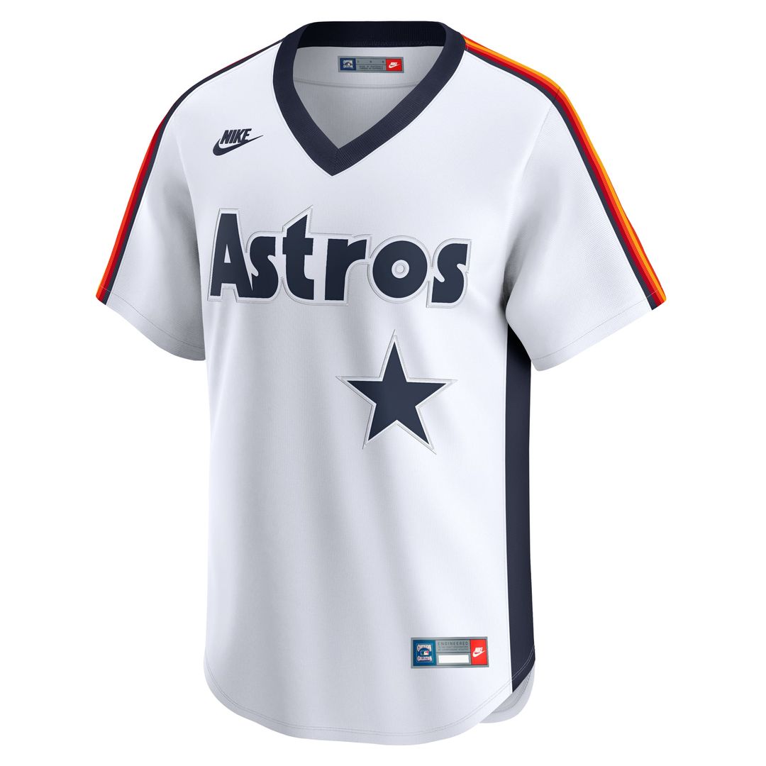 Houston Astros Nolan Ryan | Nike White Throwback Cooperstown Collection Limited Jersey