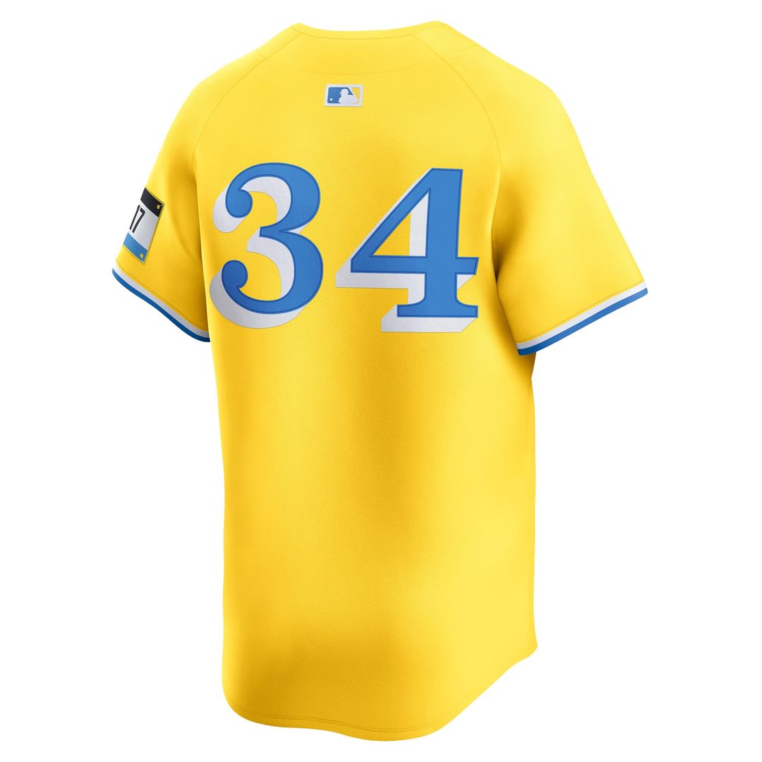 Boston Red Sox David Ortiz | Nike Yellow Alternate 3 Limited Player Jersey