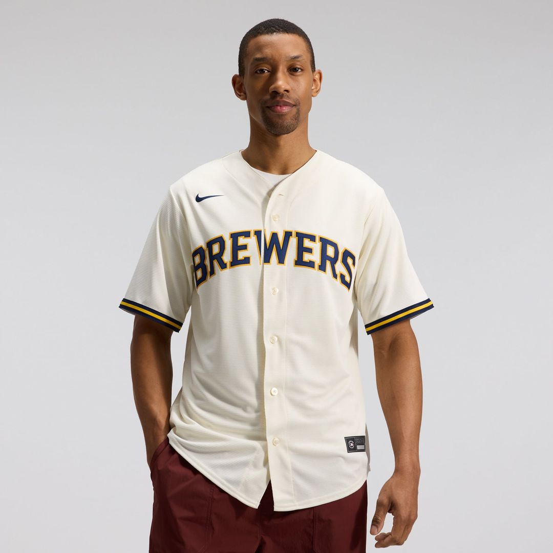 Milwaukee Brewers | Nike Cream Home Replica Team Jersey