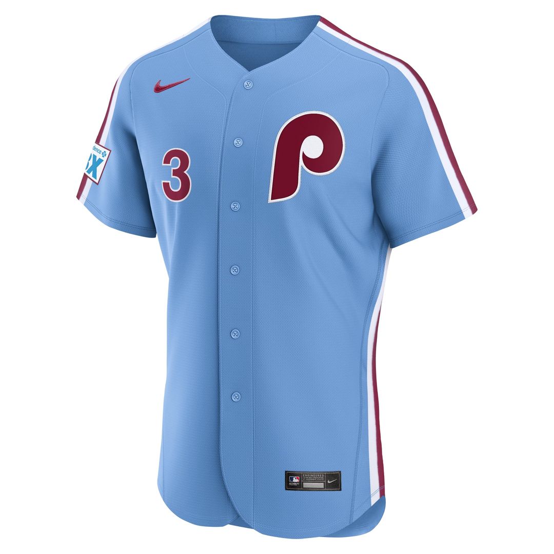 Philadelphia Phillies Bryce Harper | Nike Cream Alternate Authentic Sponsor Patch Jersey