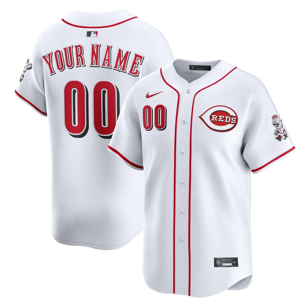 Cincinnati Reds | Nike White Home Limited Custom Jersey