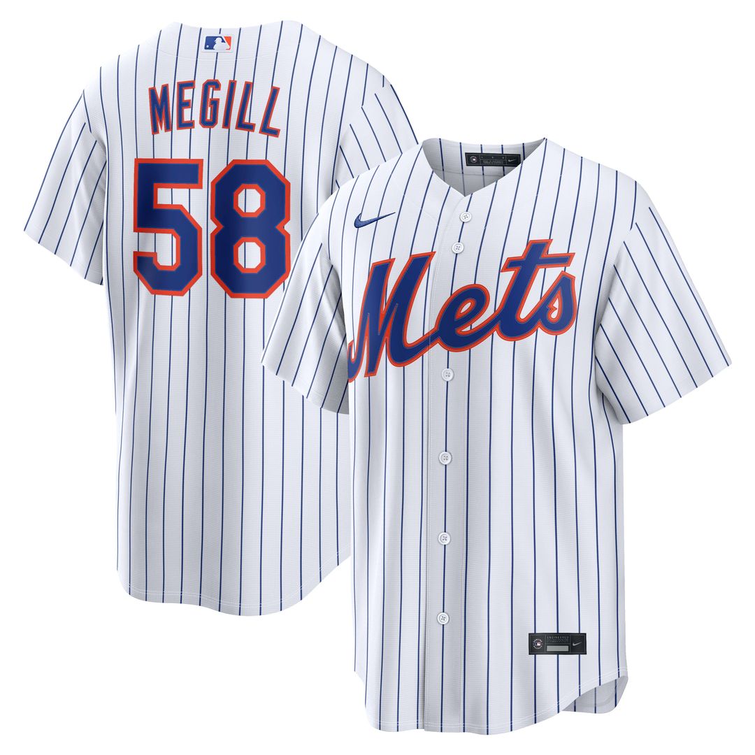 New York Mets Tylor Megill | Nike White Home Replica Jersey