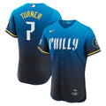 Philadelphia Phillies Trea Turner | Nike Navy City Connect Authentic Sponsor Patch Jersey