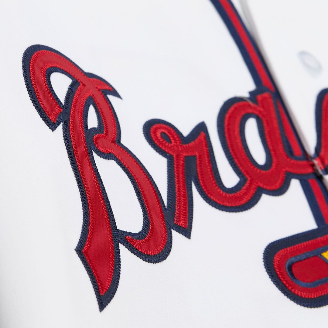 Atlanta Braves Deion Sanders | Mitchell & Ness White Cooperstown Collection 1992 Authentic Jersey