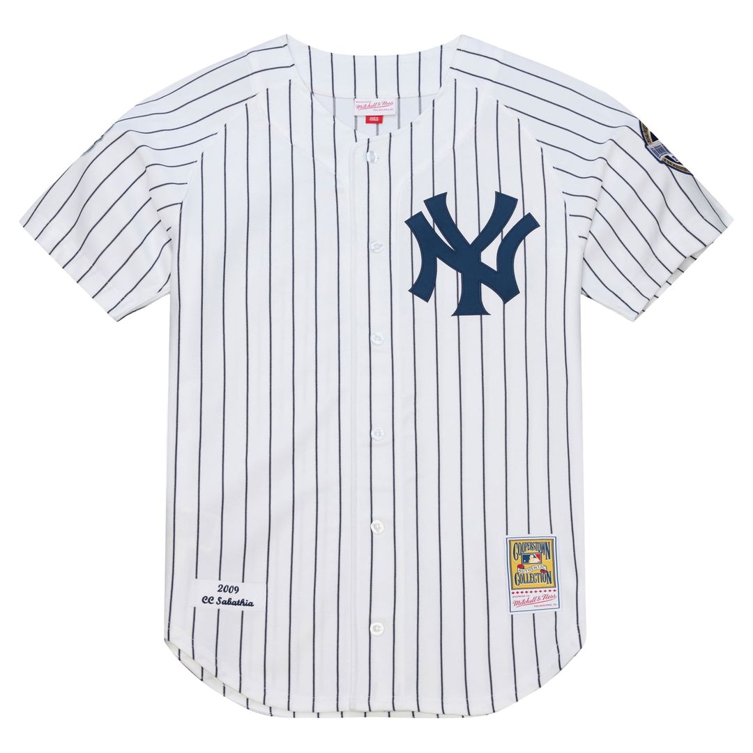 New York Yankees CC Sabathia | Mitchell & Ness White 2009 Cooperstown Collection Authentic Jersey
