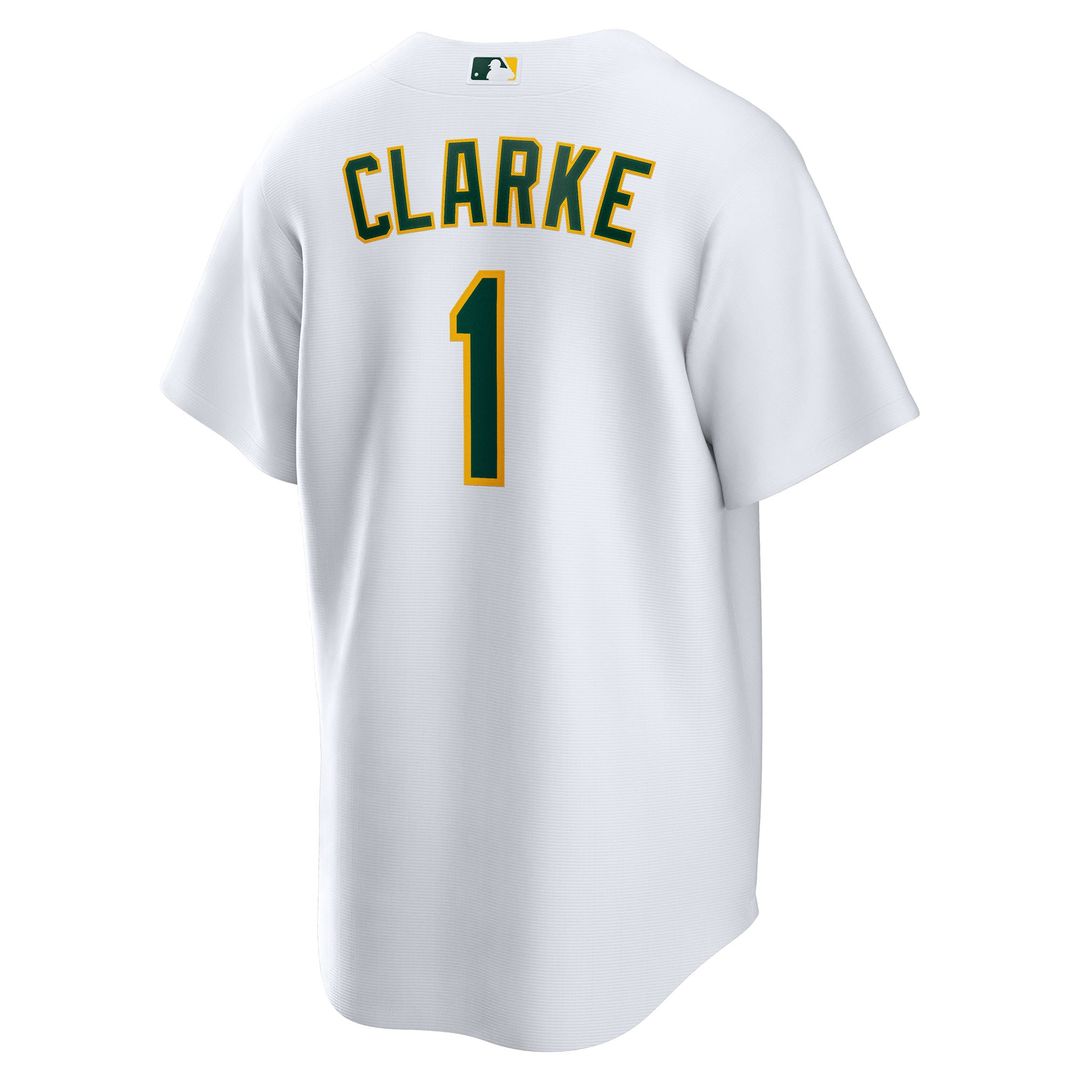 Athletics Denzel Clarke | Nike White Home Replica Jersey