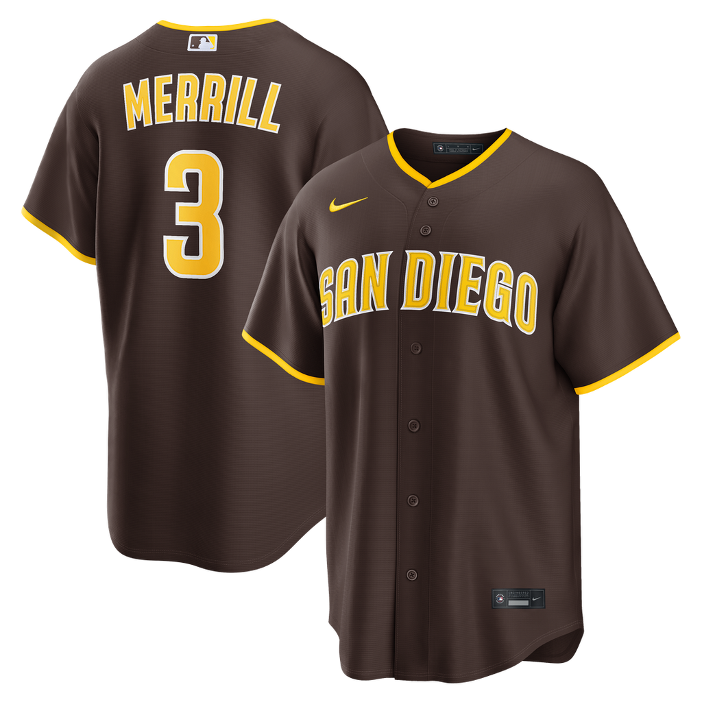 San Diego Padres Jackson Merrill | Nike Sand Alternate Replica Jersey