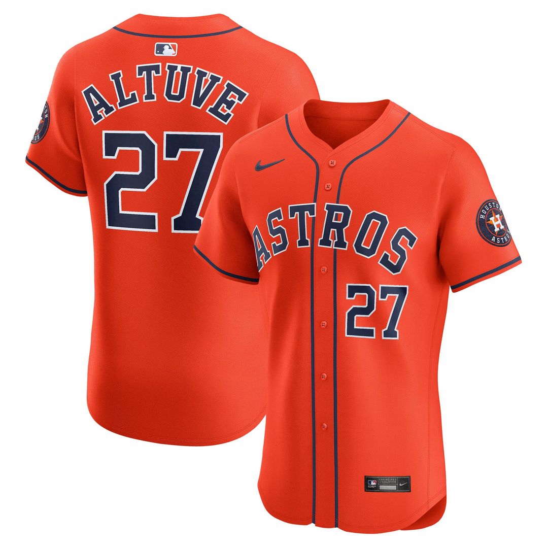 Houston Astros Jose Altuve | Nike Navy Alternate 2 Elite Player Jersey