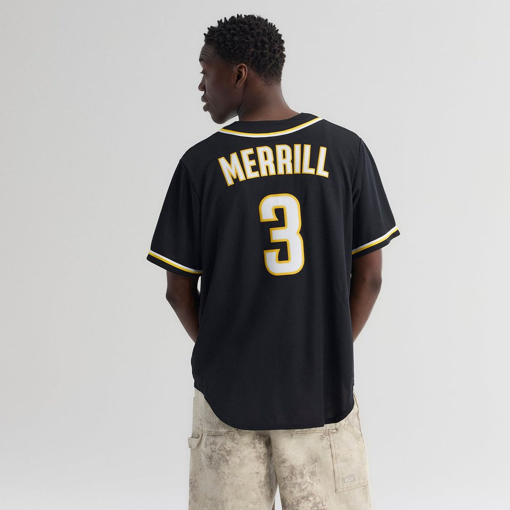 San Diego Padres Jackson Merrill | Nike Fashion Replica Black Out Jersey