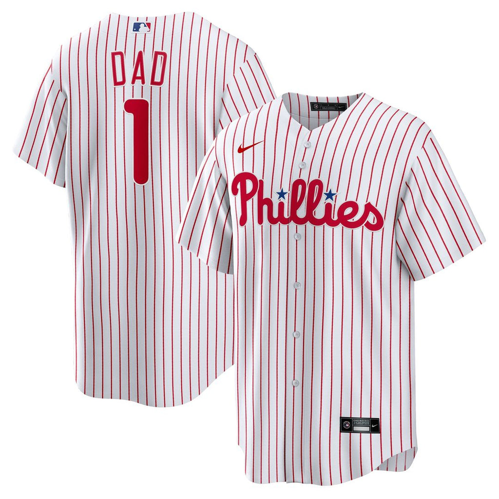 Philadelphia Phillies | Nike White #1 Dad Home Replica Jersey