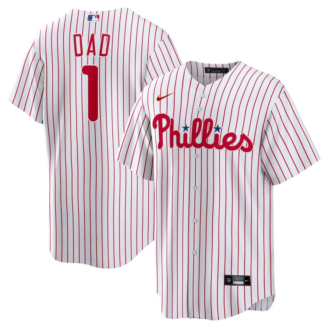 Philadelphia Phillies | Nike White #1 Dad Home Replica Jersey