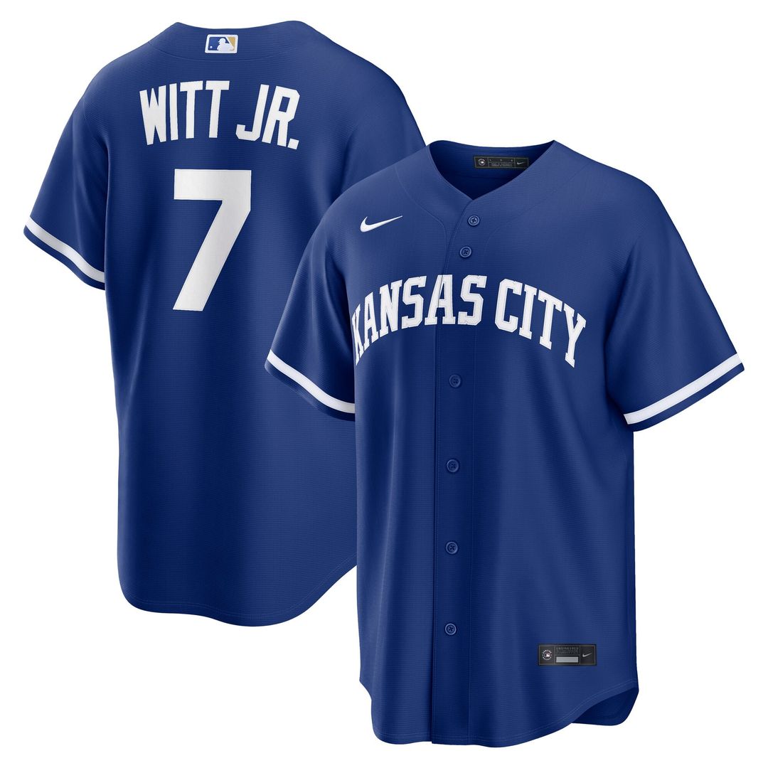 Kansas City Royals Bobby Witt Jr. | Nike Gray Road Replica Jersey