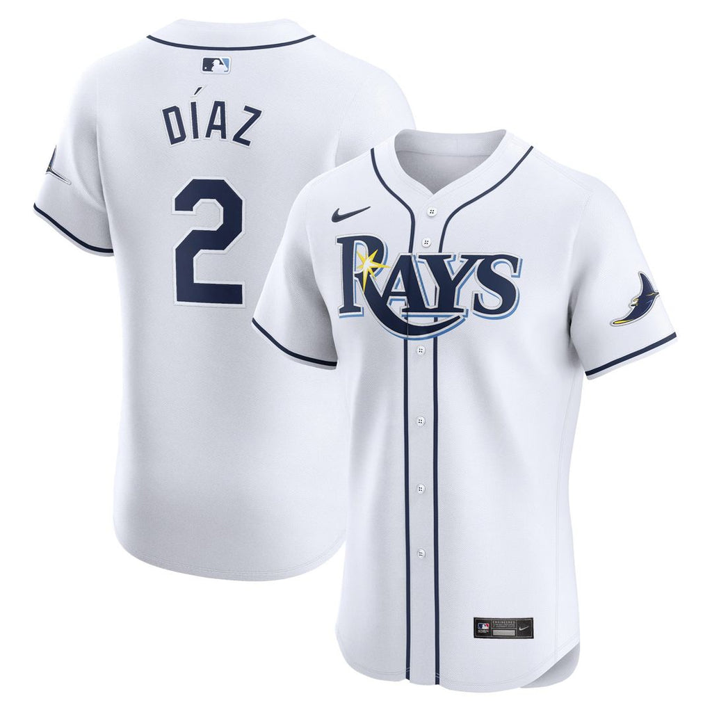 Tampa Bay Rays Yandy Diaz | Nike White Home Elite Player Jersey