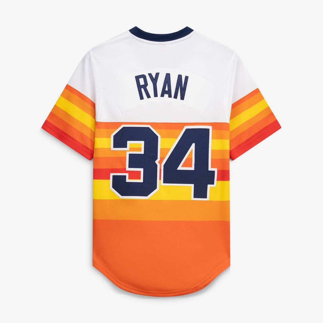 Houston Astros Nolan Ryan | Mitchell & Ness White Throwback Authentic Jersey