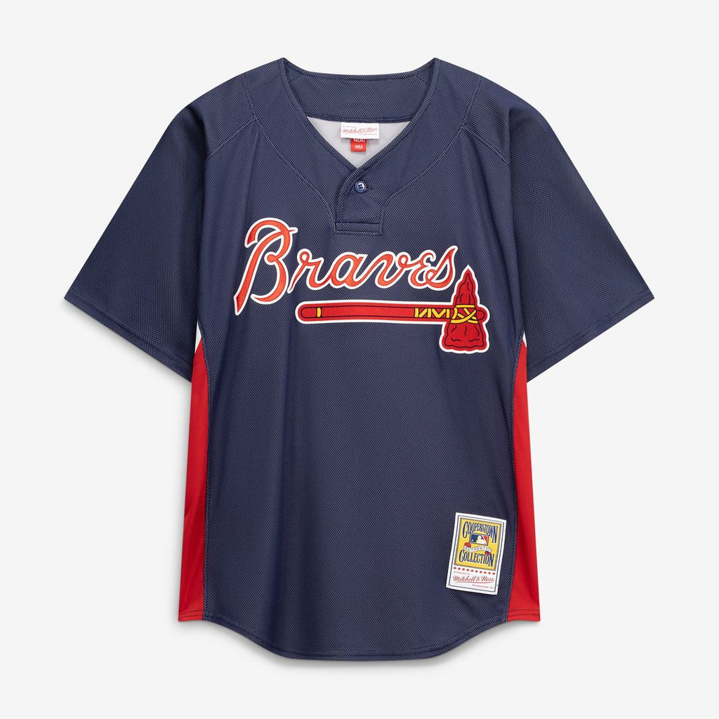 Atlanta Braves Chipper Jones | Mitchell & Ness Navy Authentic Batting Practice Jersey