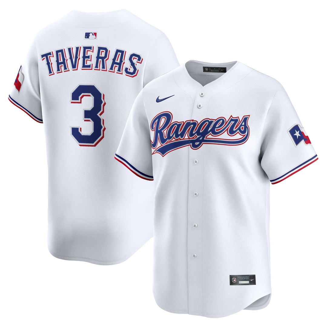 Texas Rangers Leody Taveras | Nike White Home Limited Player Jersey