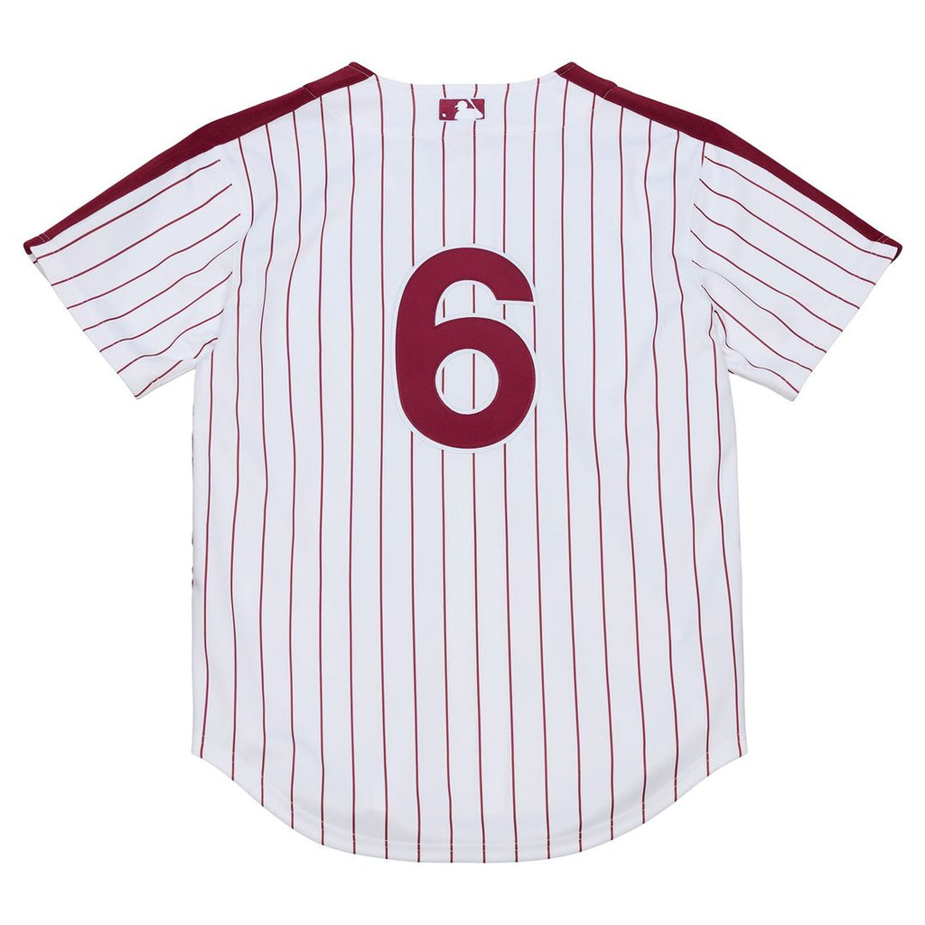 Philadelphia Phillies Jimmy Rollins | Mitchell & Ness White 2003 Cooperstown Collection Authentic Jersey