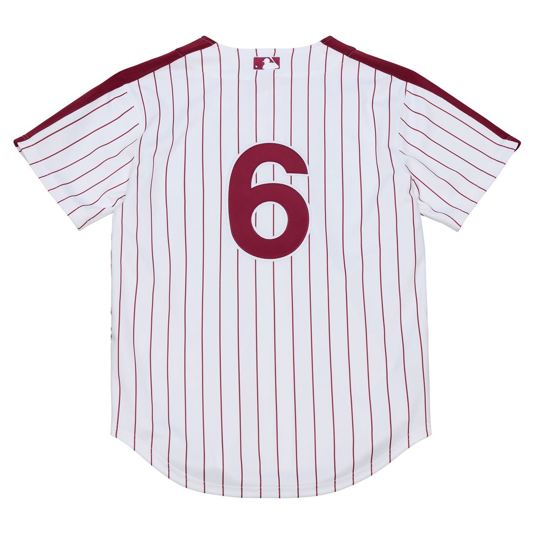 Philadelphia Phillies Jimmy Rollins | Mitchell & Ness White 2003 Cooperstown Collection Authentic Jersey