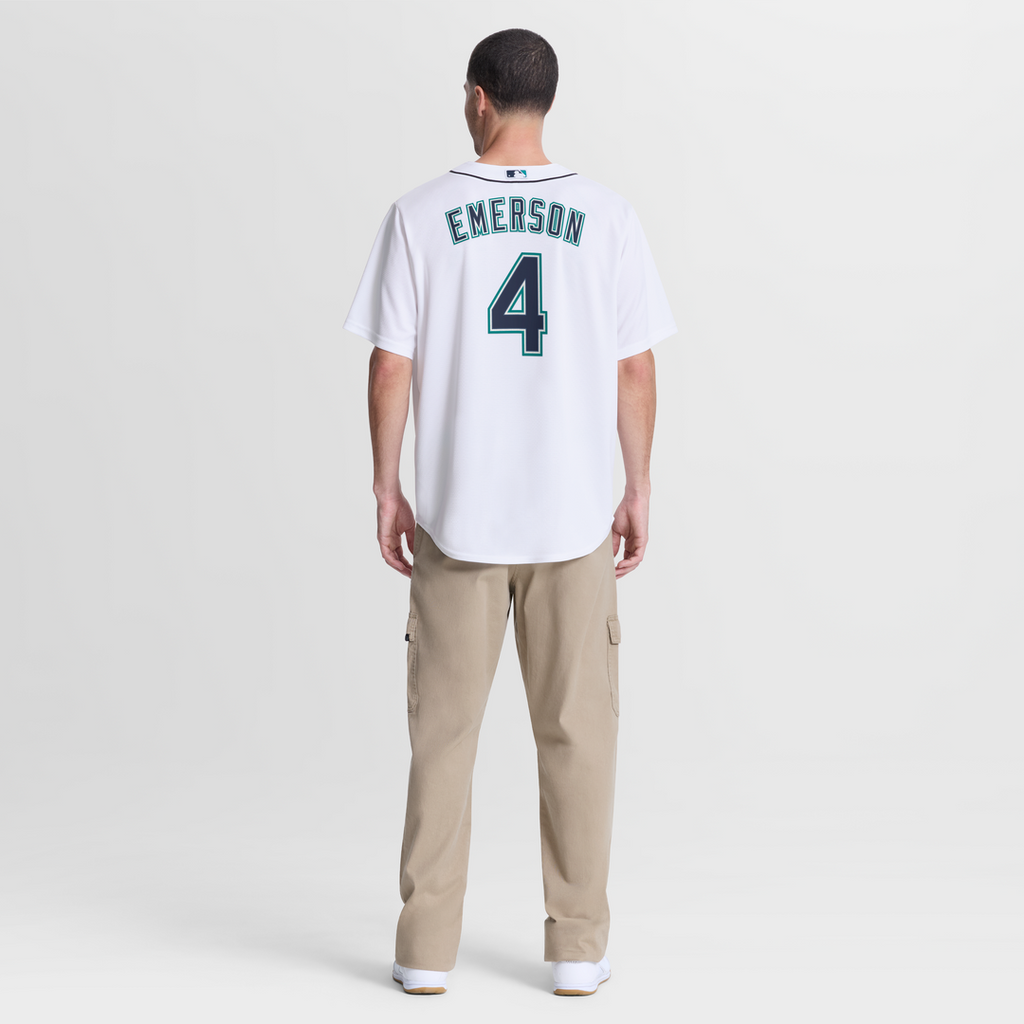 Seattle Mariners Colt Emerson | Nike White Home Replica Jersey