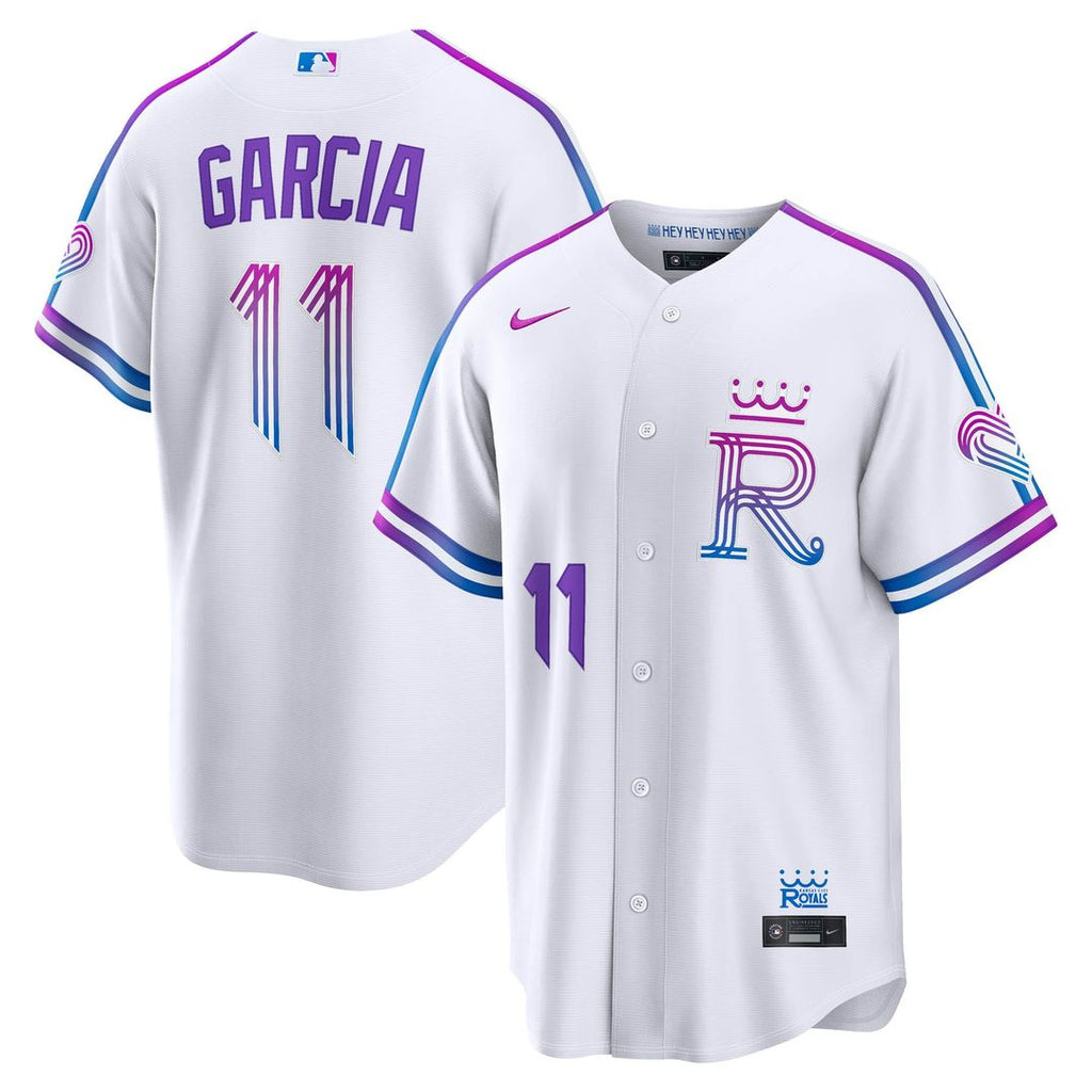 Kansas City Royals Maikel Garcia | Nike White 2026 City Connect Stadium Jersey