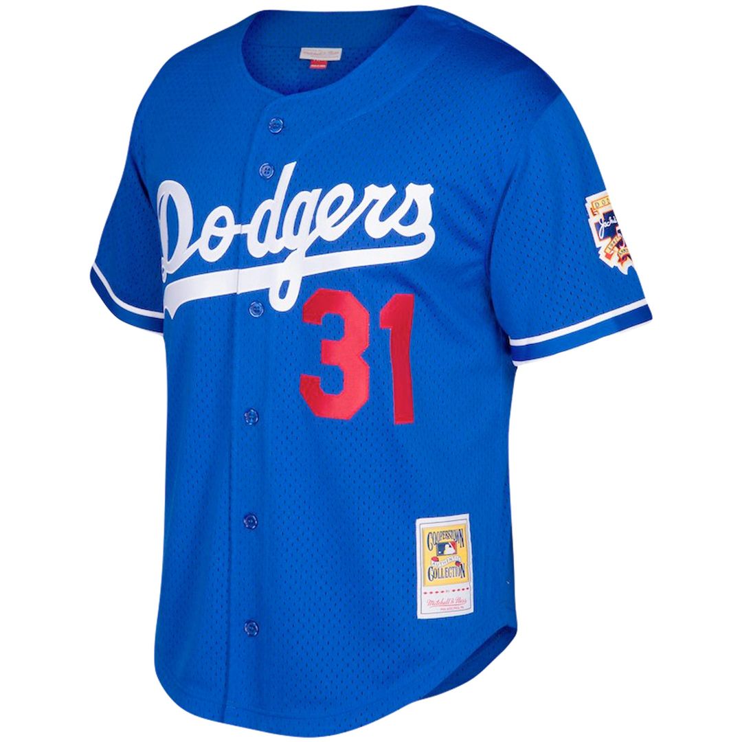 Los Angeles Dodgers Mike Piazza | Mitchell & Ness Royal Big & Tall Cooperstown Mesh Batting Practice Jersey