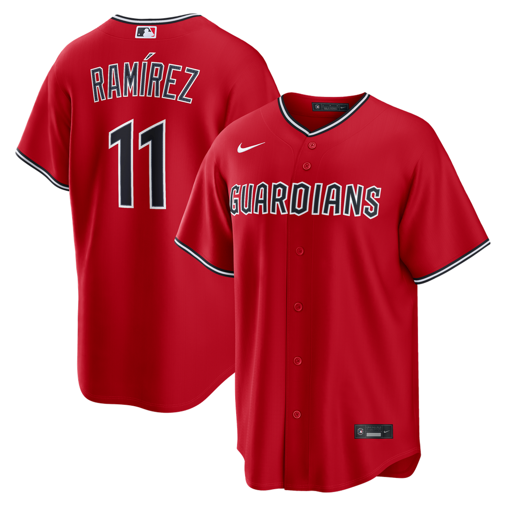 Cleveland Guardians José Ramírez | Nike Red Alternate Replica Jersey